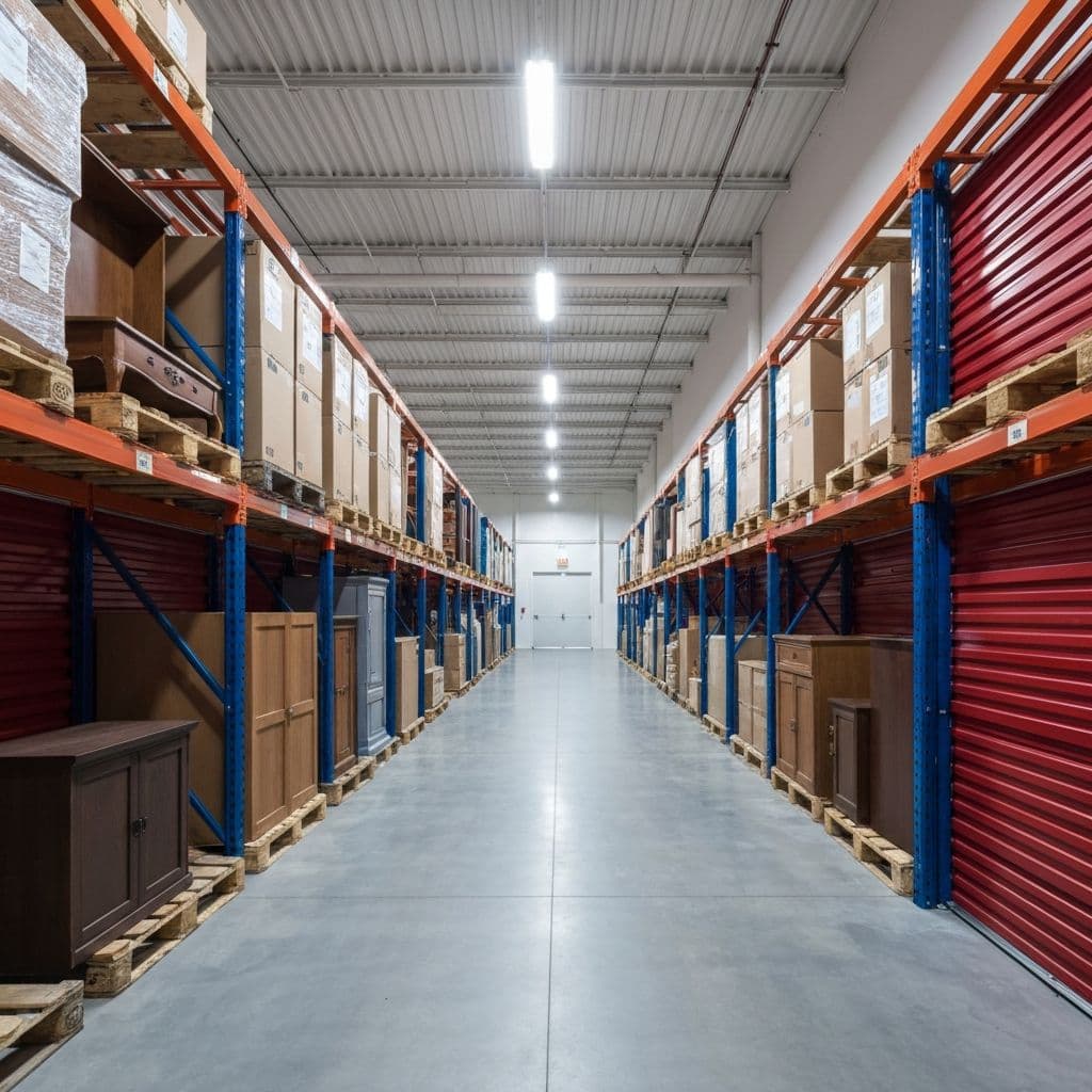Climate-controlled storage facility