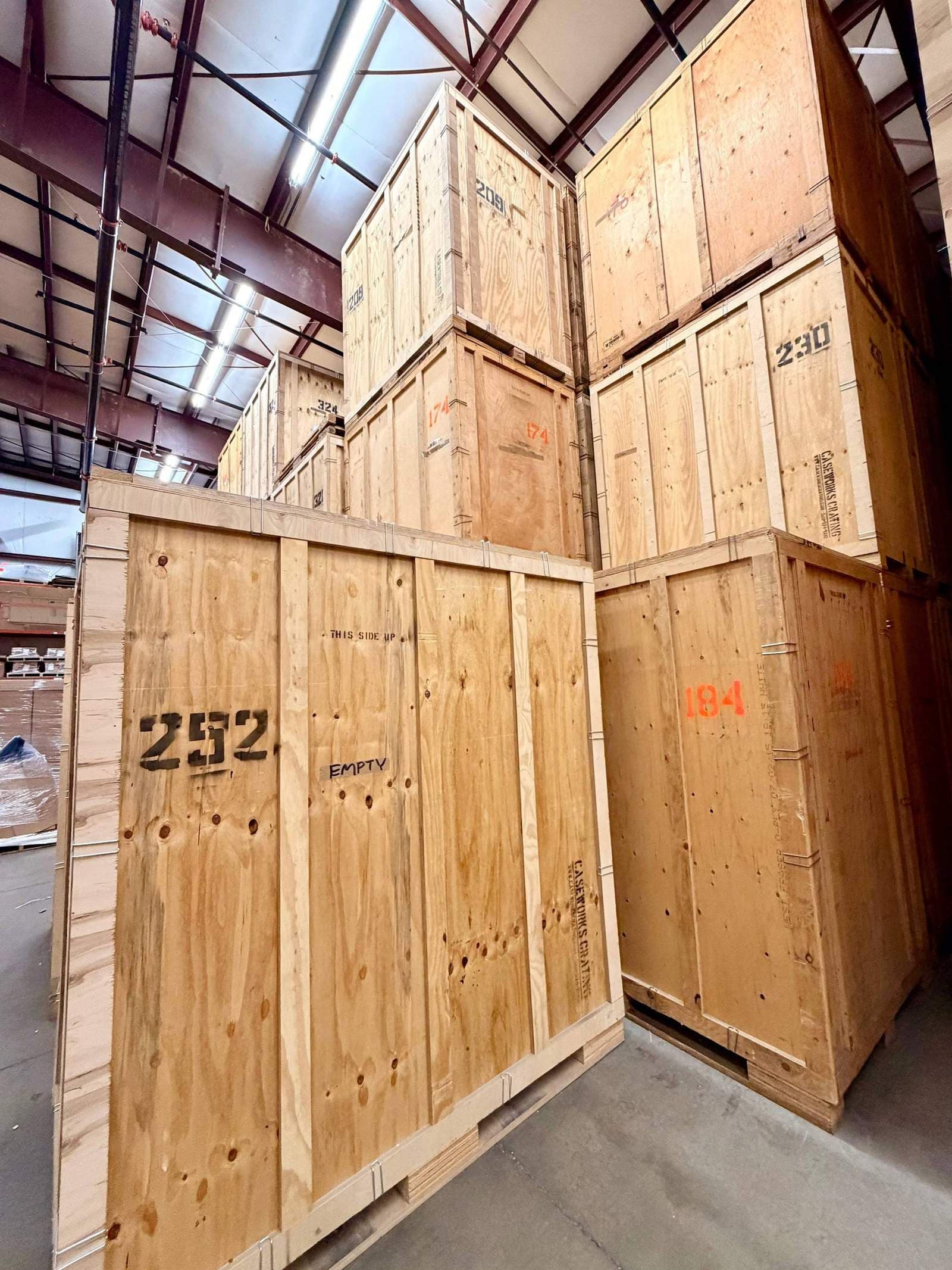 Climate-controlled vault storage facility